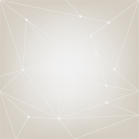 Abstract net vector background. Modern grey and white network pattern. Poly connection illustration. Contemporary infographic design elementsのイラスト素材