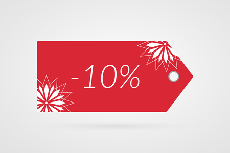 10% shopping tag vector icon for sale vector illustrationのイラスト素材