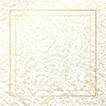 Golden vector frame pattern. Gold and white background. Illustration for decoration, design, sample, presentation, decorative element, bannerのイラスト素材