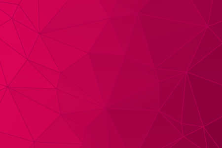 Abstract vector background. Magenta gradient illustration for decoration, web design, network triangle patternのイラスト素材