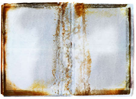 pale damaged edge book pageの写真素材