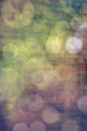 vintage blurred lights bokeh effect with grunge texture from my illustrationsの写真素材