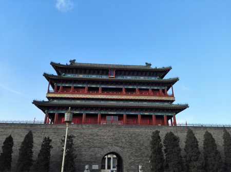 The front door of Zhengyangmenのeditorial素材