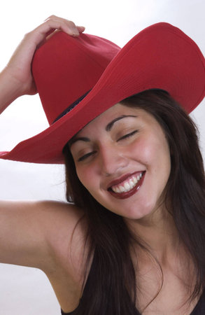 Close up portrait of attractive womanの写真素材