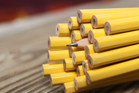 One sharp pencil macroの写真素材