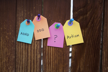 Mental Health and Disability labelsの写真素材