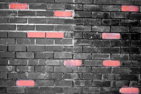 stylish and classical brick wall in a universityの写真素材