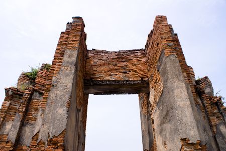 Thailand previous capital city historical landmark nearby bangkokの写真素材