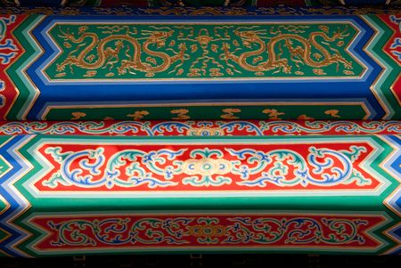 Interior painting desigh in the beijing forbidden cityの写真素材