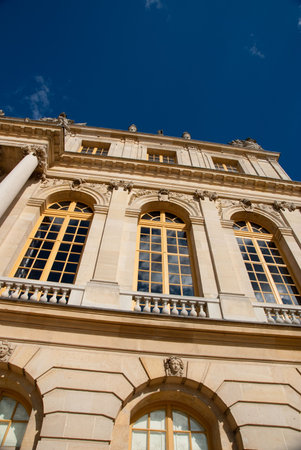 Classical Paris royal building exterior in palaceの写真素材
