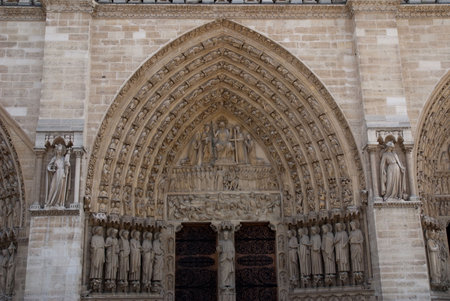interior and exterior design of famous church in paris