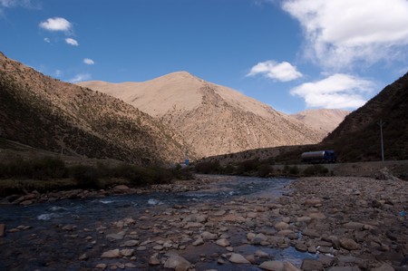 tibet landscape in western part of chinaの写真素材