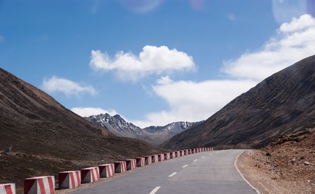 tibet landscape in western part of chinaの写真素材