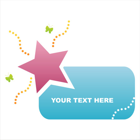 colorful star frameのイラスト素材