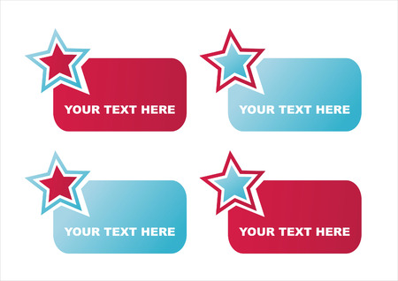 set of 4 patriotic american framesのイラスト素材