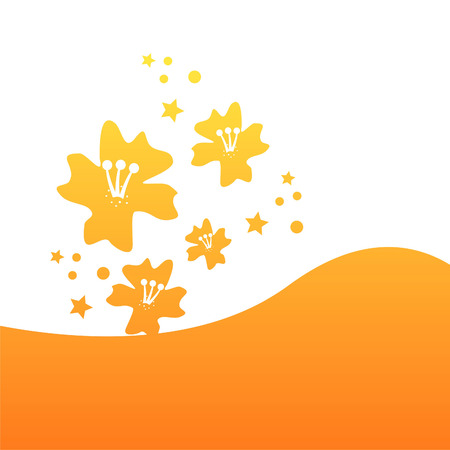 stylish floral backgroundのイラスト素材