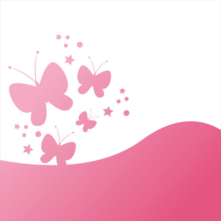 stylish butterfly backgroundのイラスト素材