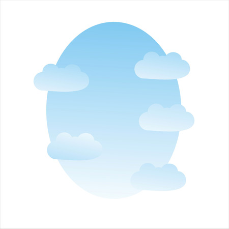 sky with cloudsのイラスト素材