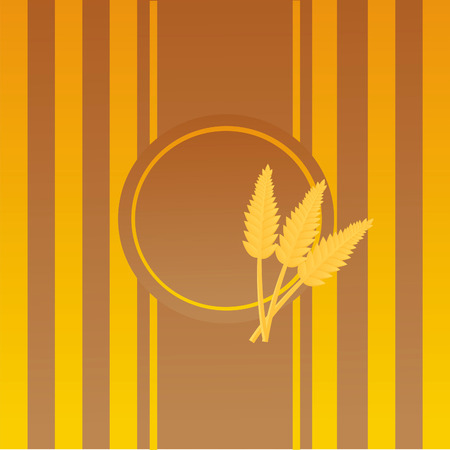 glossy wheat frameのイラスト素材