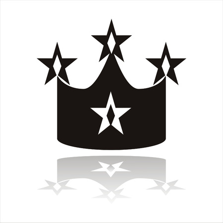 crown silhouetteのイラスト素材