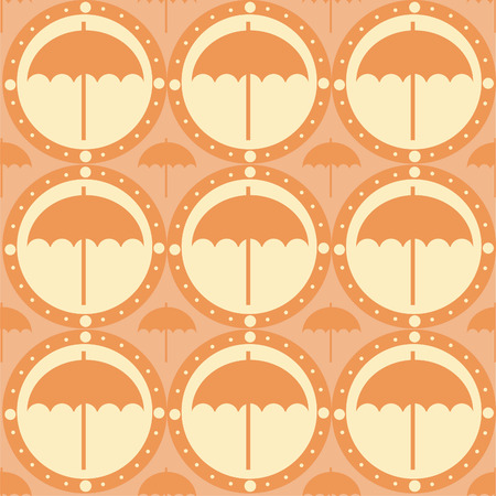 cute umbrella patternのイラスト素材
