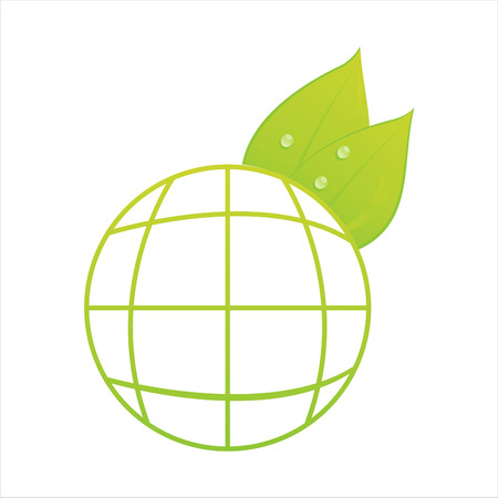 eco map isolated on whiteのイラスト素材