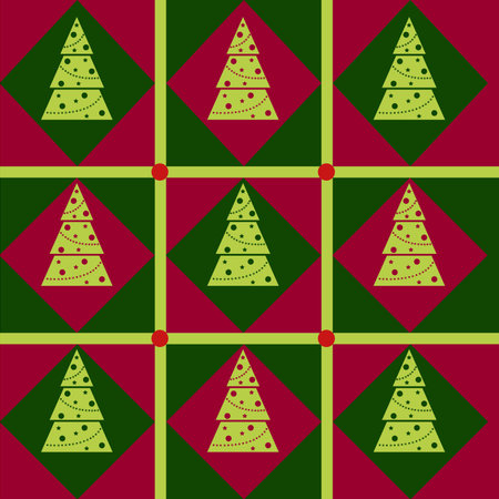 cute christmas patternのイラスト素材