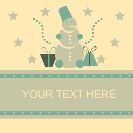 cute christmas cardのイラスト素材