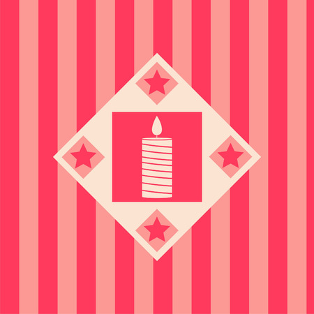 cute candle backgroundのイラスト素材