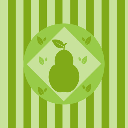 cute pear backgroundのイラスト素材