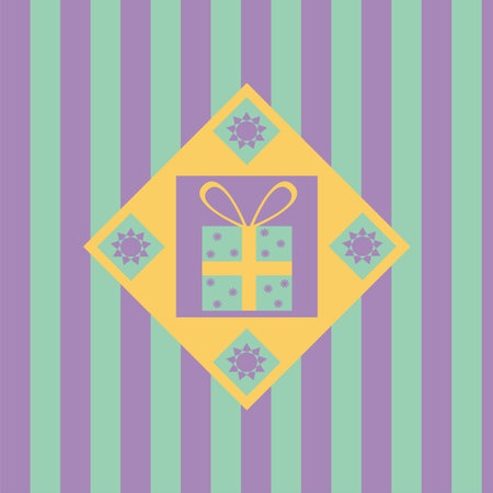 cute gift backgroundのイラスト素材