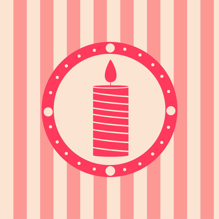 cute christmas candle backgroundのイラスト素材