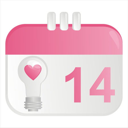 st. valentine's day calendar iconのイラスト素材