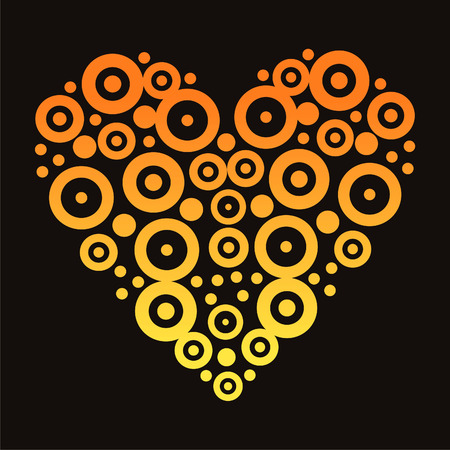 abstract heart backgroundのイラスト素材