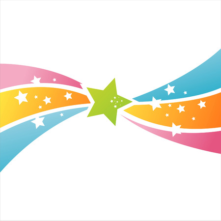colorful star backgroundのイラスト素材