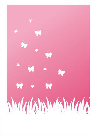 pink nature backgroundのイラスト素材