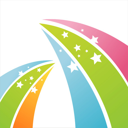colorful stars backgroundのイラスト素材