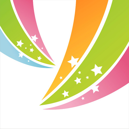 colorful stars backgroundのイラスト素材