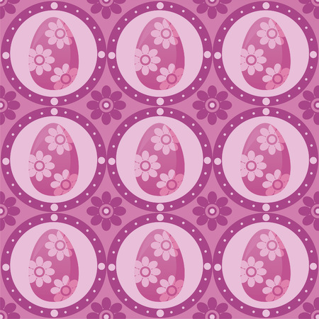 cute easter patternのイラスト素材