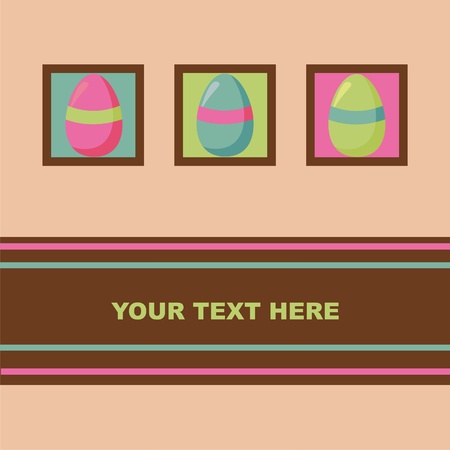  cute easter cardのイラスト素材