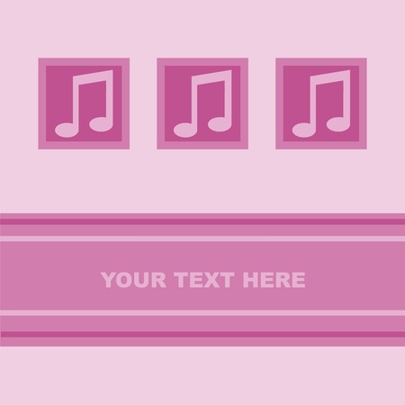 cute musical cardのイラスト素材