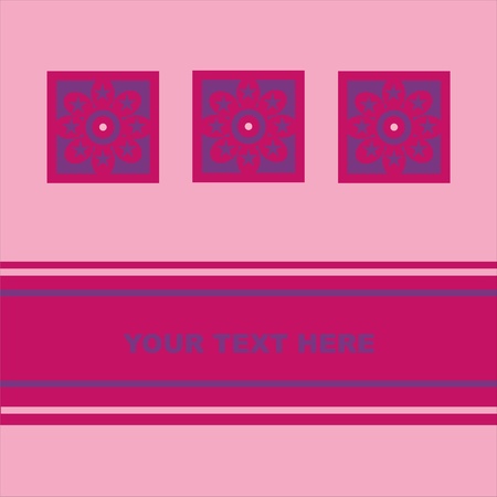  cute floral cardのイラスト素材