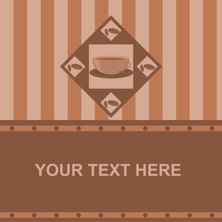  cute coffee frameのイラスト素材