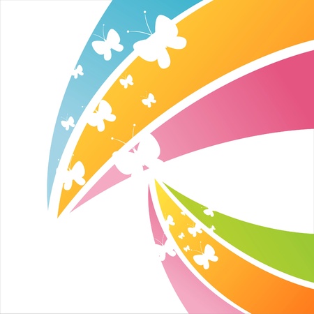 colorful abstract butterfly backgroundのイラスト素材