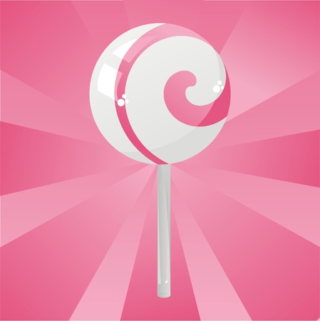 glossy pink lollipop backgroundのイラスト素材