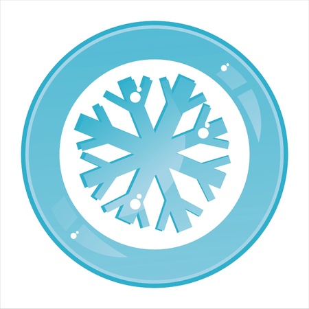 glossy snowflake signのイラスト素材