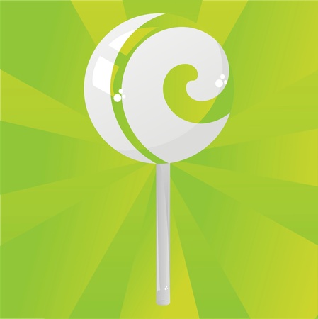 glossy green lollipop backgroundのイラスト素材