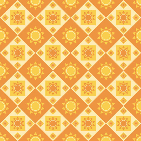 cute abstract suns pattern
