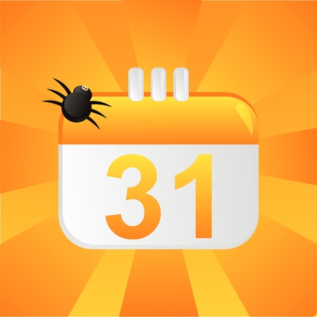 halloween calendar backgroundのイラスト素材