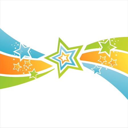 colorful stars backgroundのイラスト素材